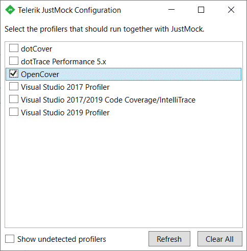 OpenCoverIntegration Telerik JustMock Integration with OpenCover