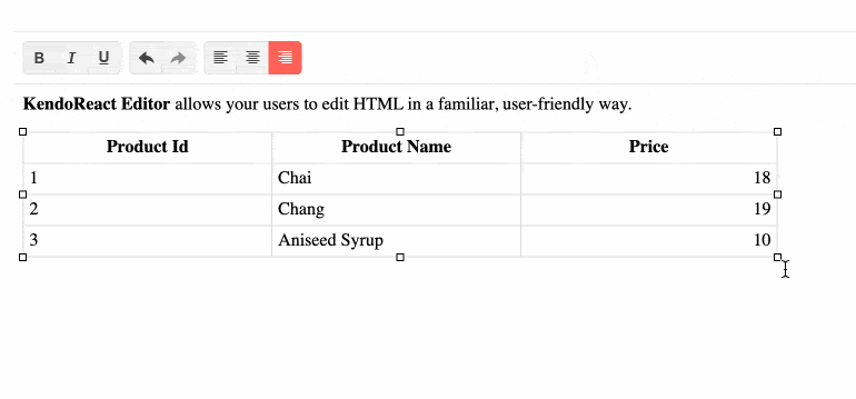 React_Editor_component_Table_Resizing