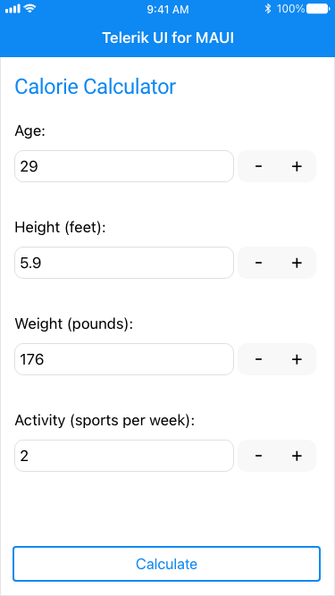 MAUI NumericInput control