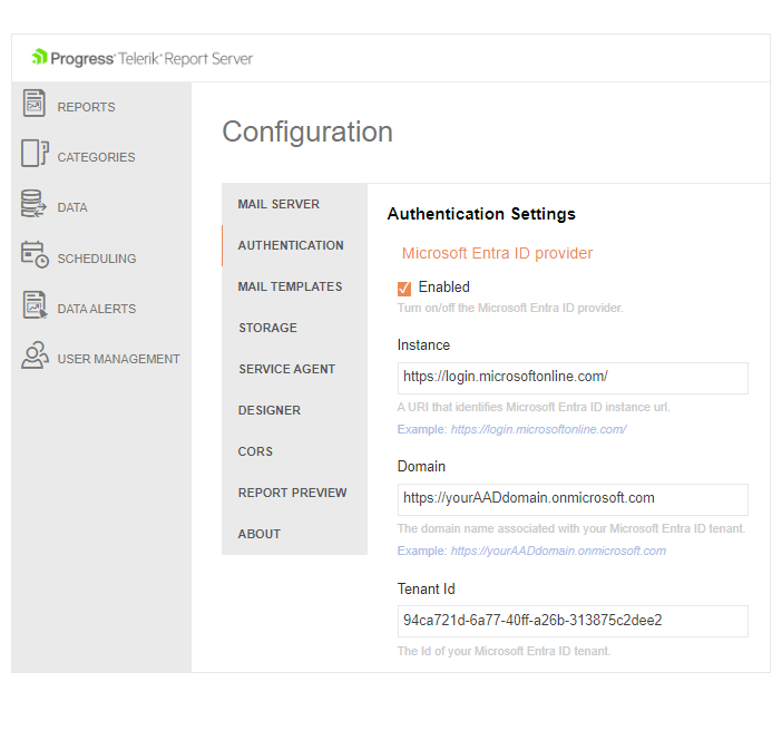 Authentication in RS.NET