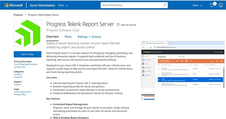 report-server-azure-marketplace