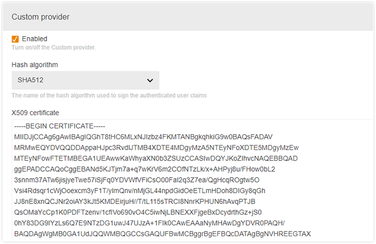 Single Sign-On Experience with Custom Login Provider