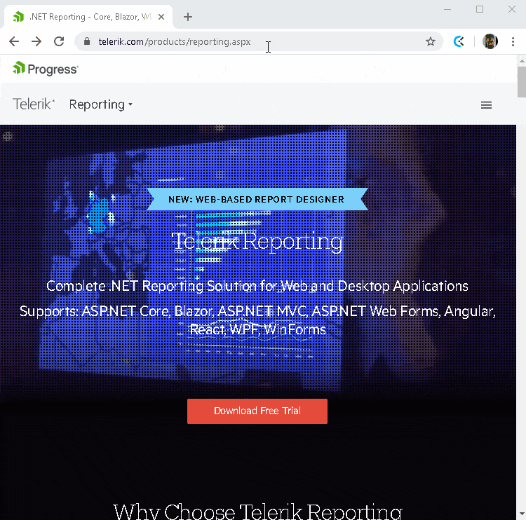 Blazor Report Viewer V.2.0