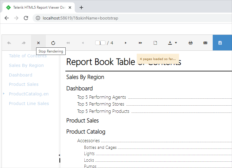 Report Preview Cancelling  in Telerik Reporting