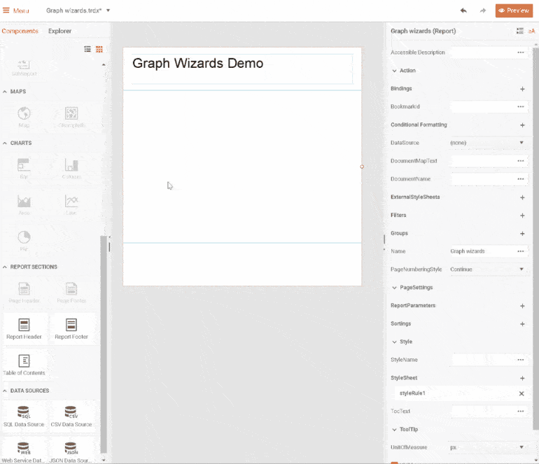 Graph Wizard Demo
