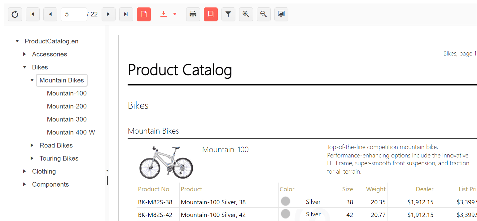Native Blazor Report Viewer