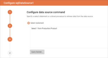 SQL Query Builder in Web Report Designer