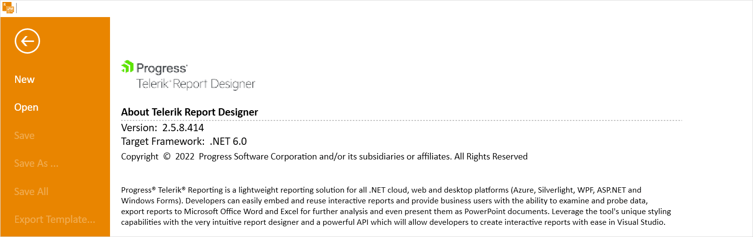 Standalone Report Designer for .NET 5+