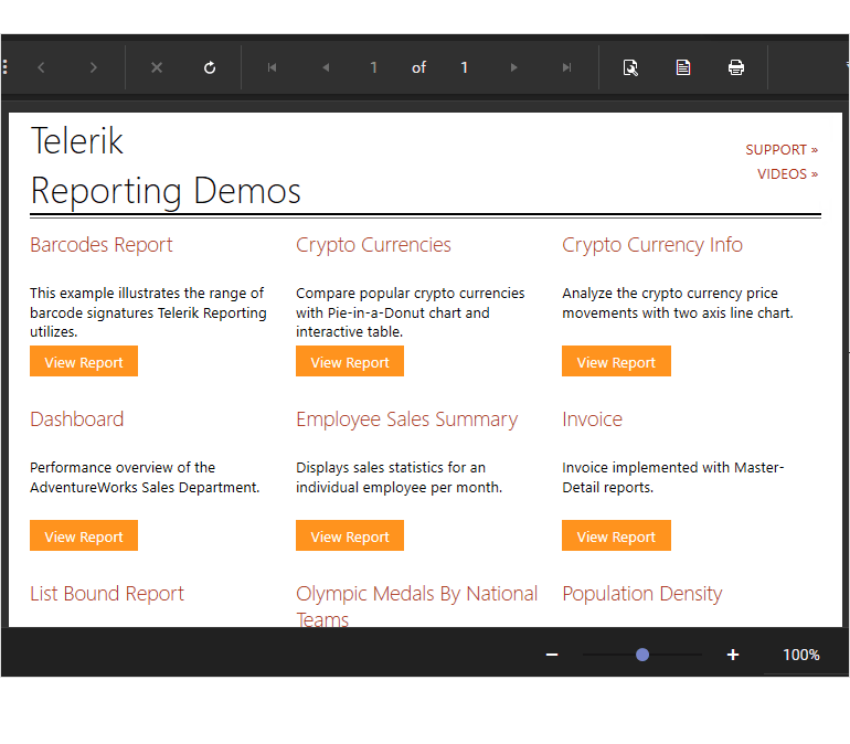 New WPF Report Viewer Themes 