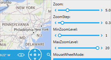 Map: Support for smooth zooming