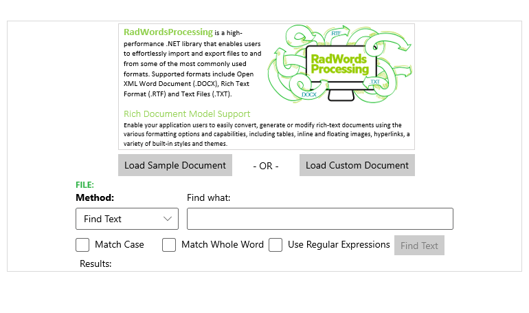 Telerik UI for Blazor WordsProcessing - Find and Replace