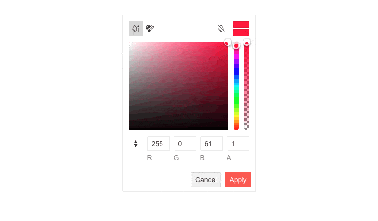 Telerik UI for Blazor FlatColorPicker Configuration