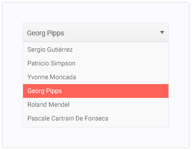 Drop Down List Preview 