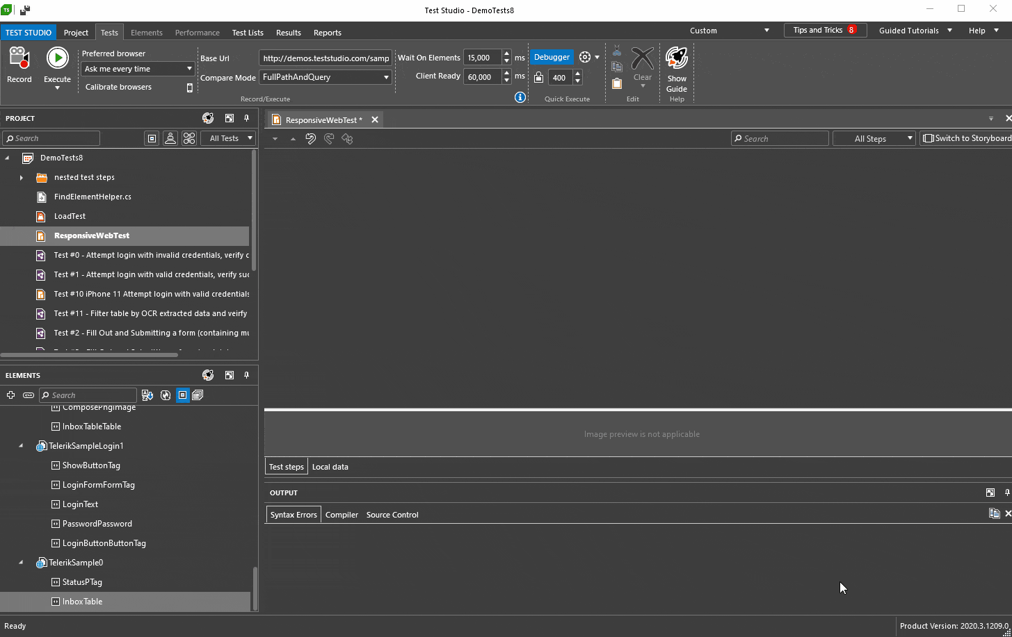 Easily verify the functional UI of your responsive web app