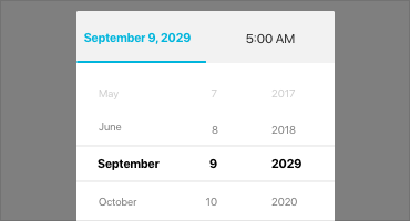 Telerik UI for Xamarin - Picker Components