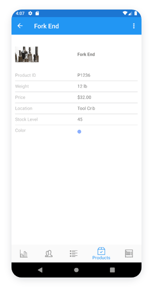 Telerik UI for Xamarin screenshot product details