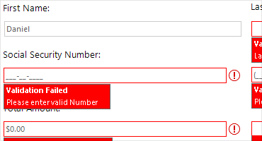 Telerik UI for WinForms - Validation provider