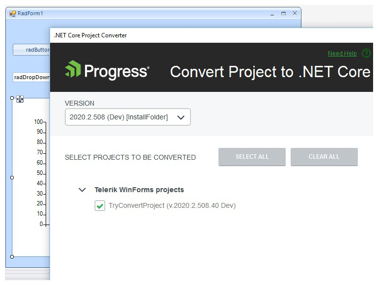 Migrate your WinForms projects with .NET Core Project Converter