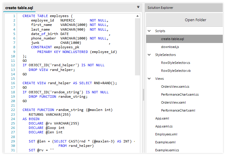 Telerik UI for WinForms Syntax Editor