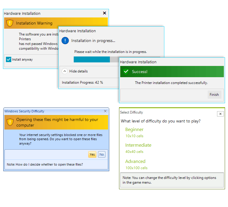 Telerik UI for WinForms - TaskDialog control 