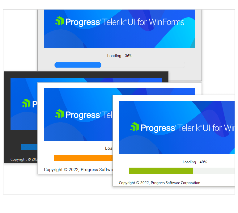 WinForms SplashScreen Themes