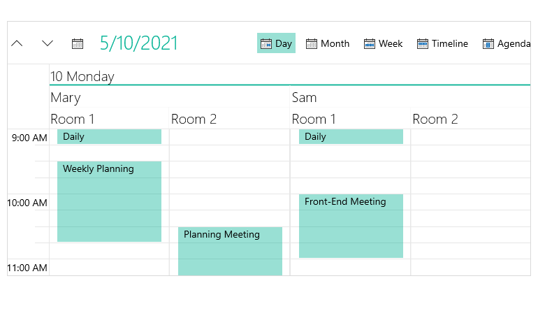 Telerik UI for WinUI Scheduler Component