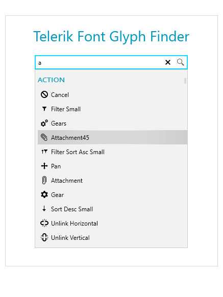 Telerik UI for WPF - AutoSuggestBox control