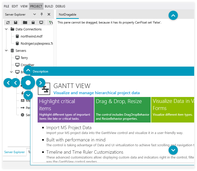 Telerik UI for WPF - Enhanced Dock High DPI Support