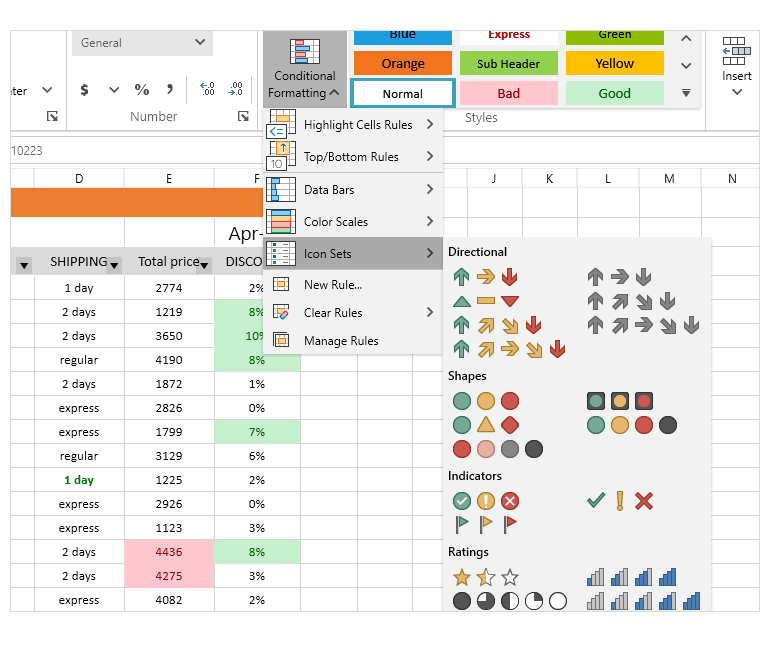 WPF Spreadsheet Control - Conditional formatting