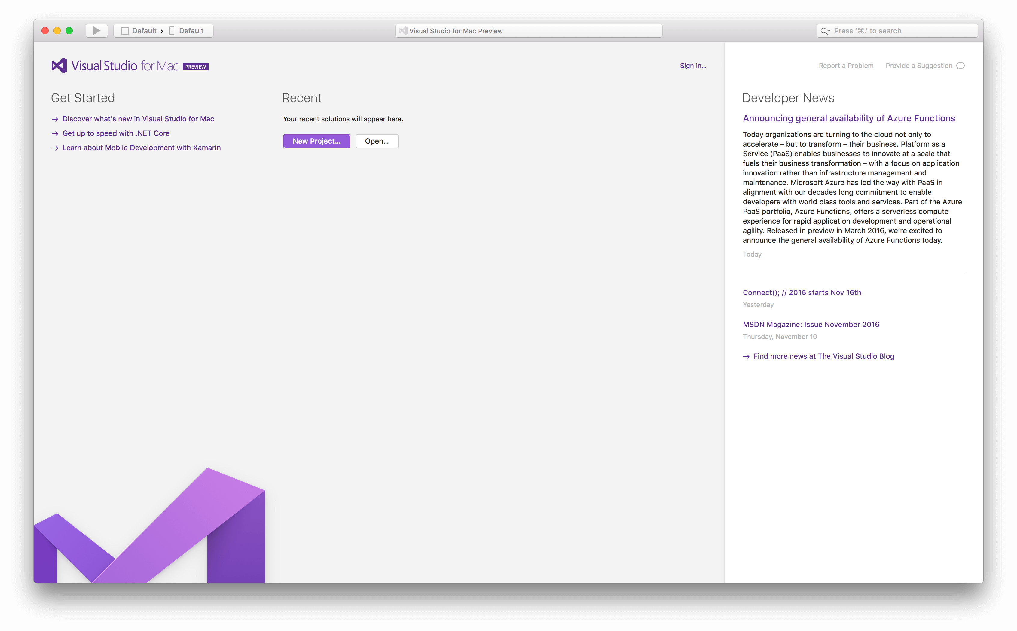 Visual Studio for Mac