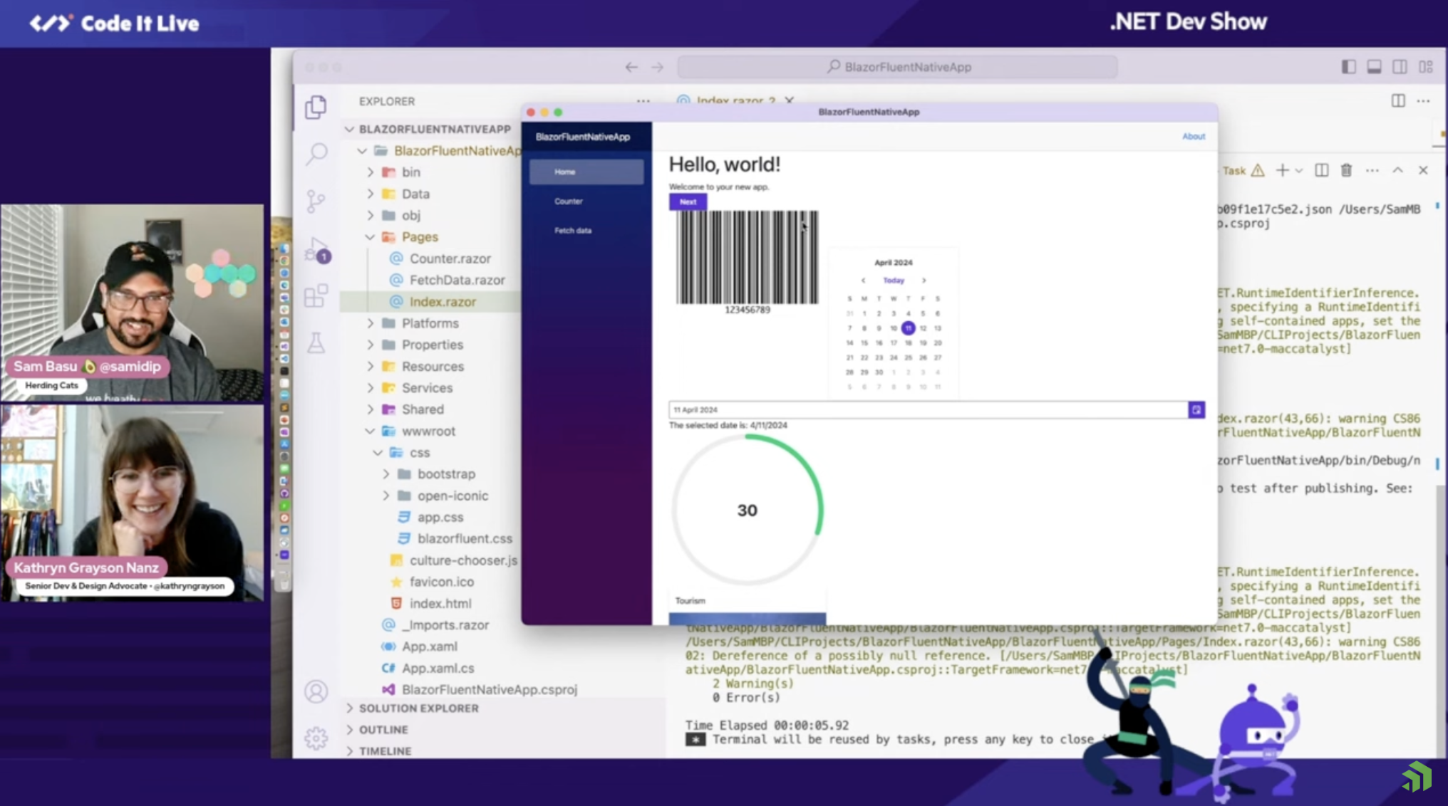 .NET Dev Show - Sam Basu and Kathryn Grayson Nanz