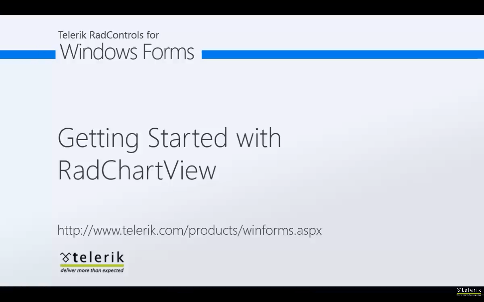Getting Started with RadChartView for WinForms