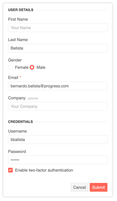 KendoReact Form Component