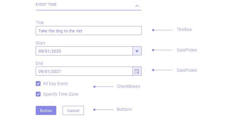Kendo UI for Angular Form Guidelines