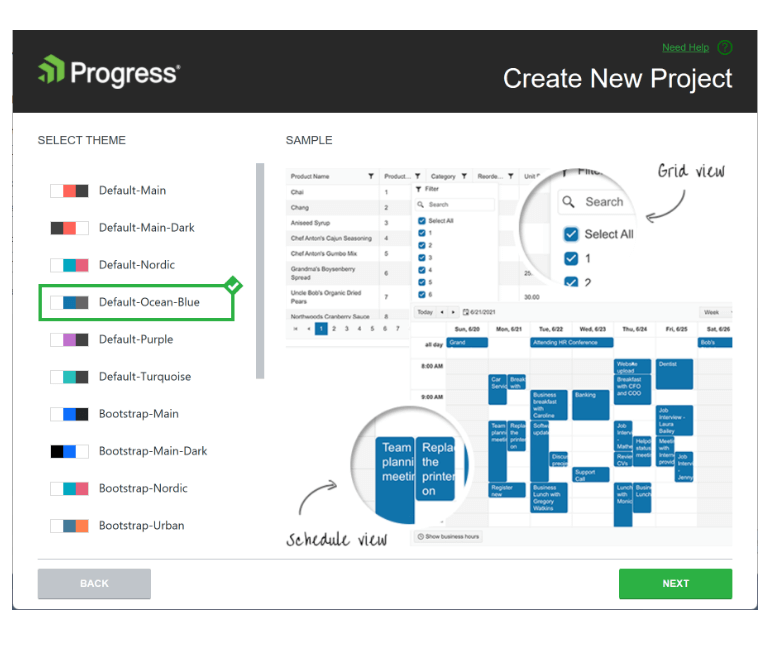 Visual Studio Configuration Wizard in Telerik UI for Blazor