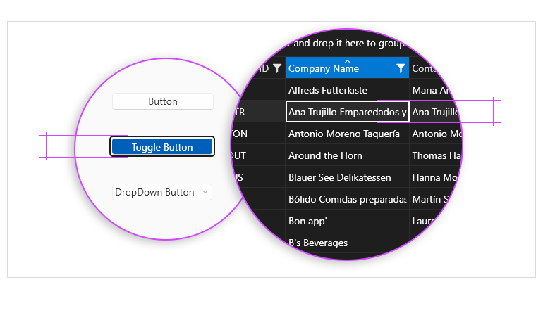 WPF Windows11Compact theme overview