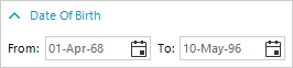 datetime-category datetime-category - Date of birth with From/To range with dates