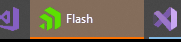 The area is underlined in orange and the whole rectangled is pulsing an orange flash