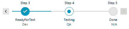 With limited space, the progress bar allows for navigation buttons