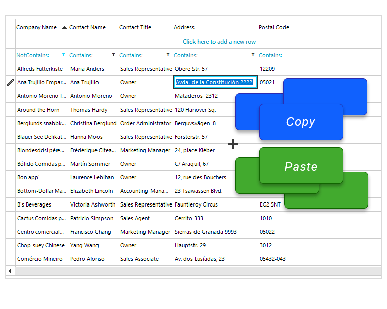 WinForms VirtualGrid control Copy Paste