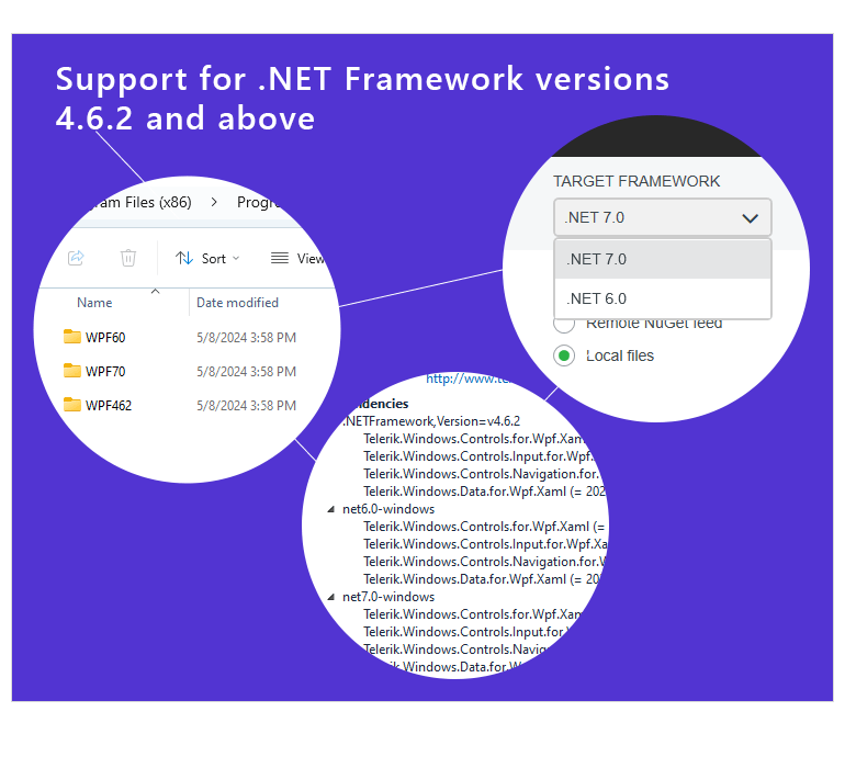 Modernization: Support for .NET Framework 4.6.2 and .NET 6.0 and above
