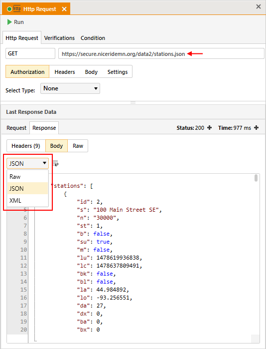 Http Request Step