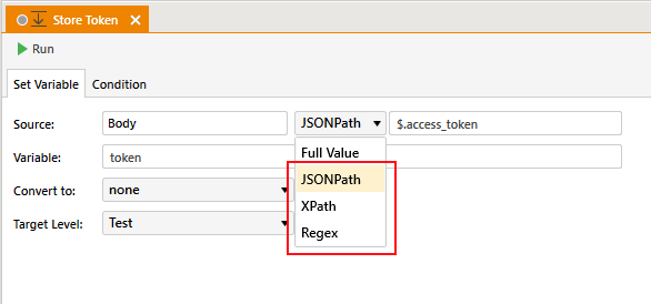 Source Path Type Options