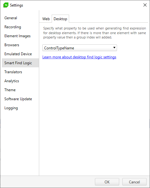 Desktop smart find Logic