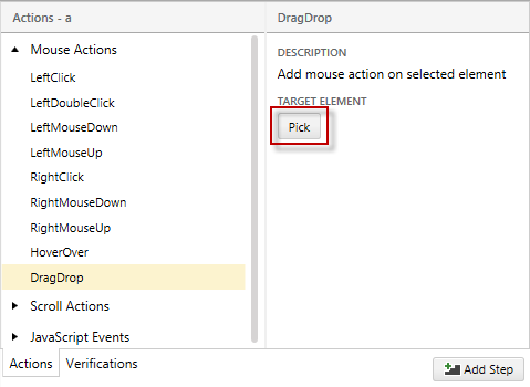 Pick Target Element