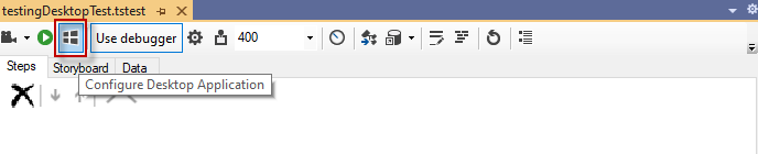 Configure desktop button