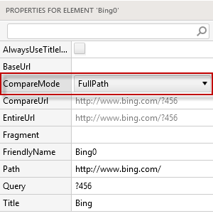 Change compare mode