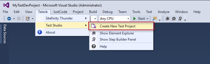 Create TS Dev project