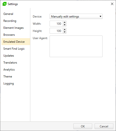 Emulated Device settings