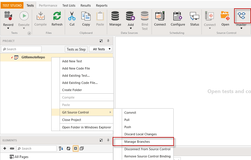 Manage Branches Remote Repo